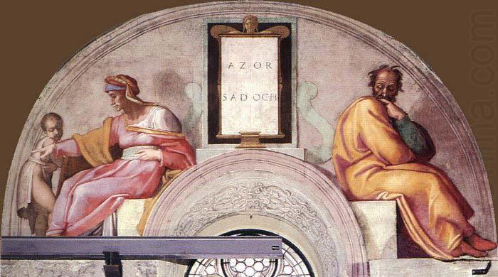 Michelangelo Buonarroti Azor  Zadok china oil painting image